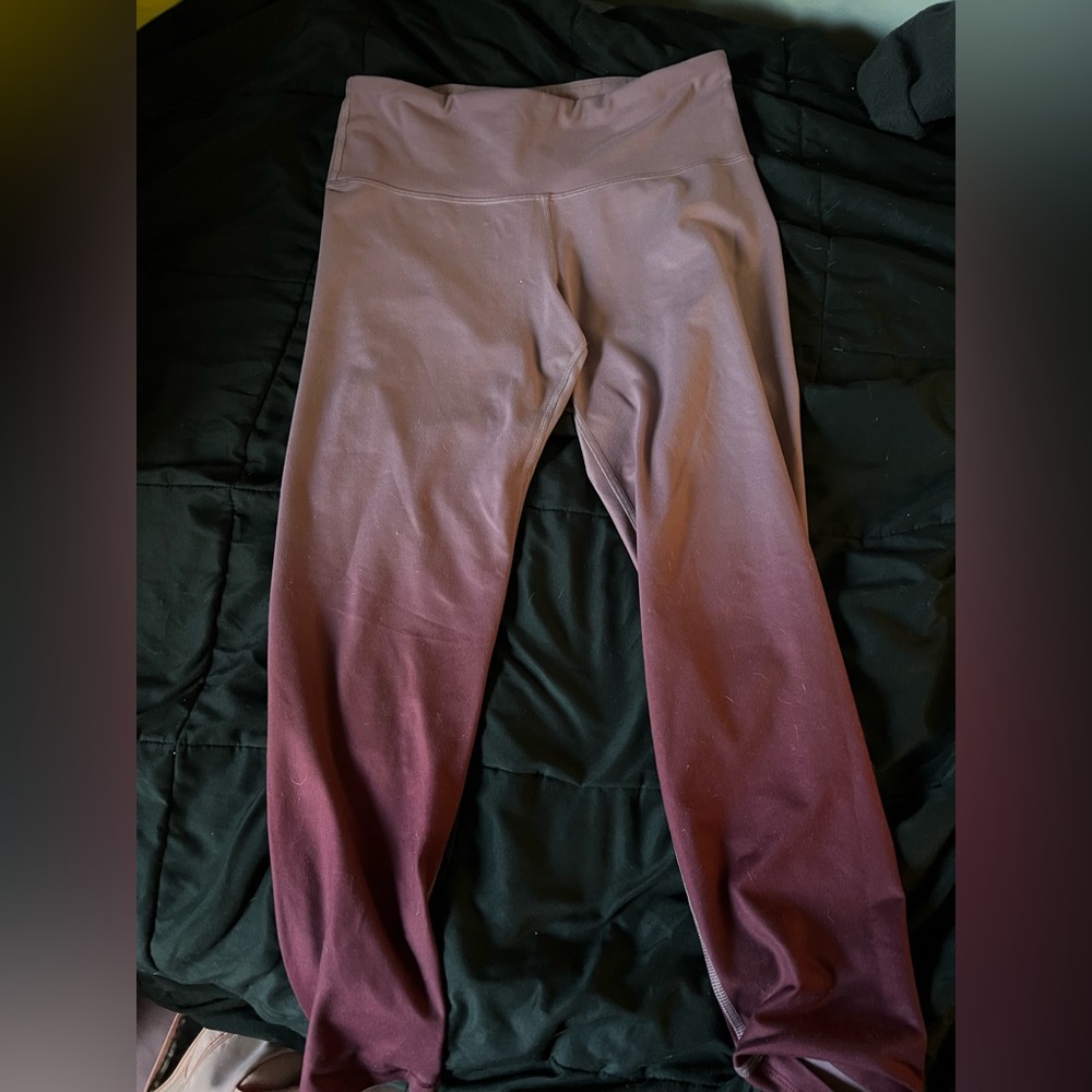Old Navy Go Dry Ombré High Waisted Leggings Large